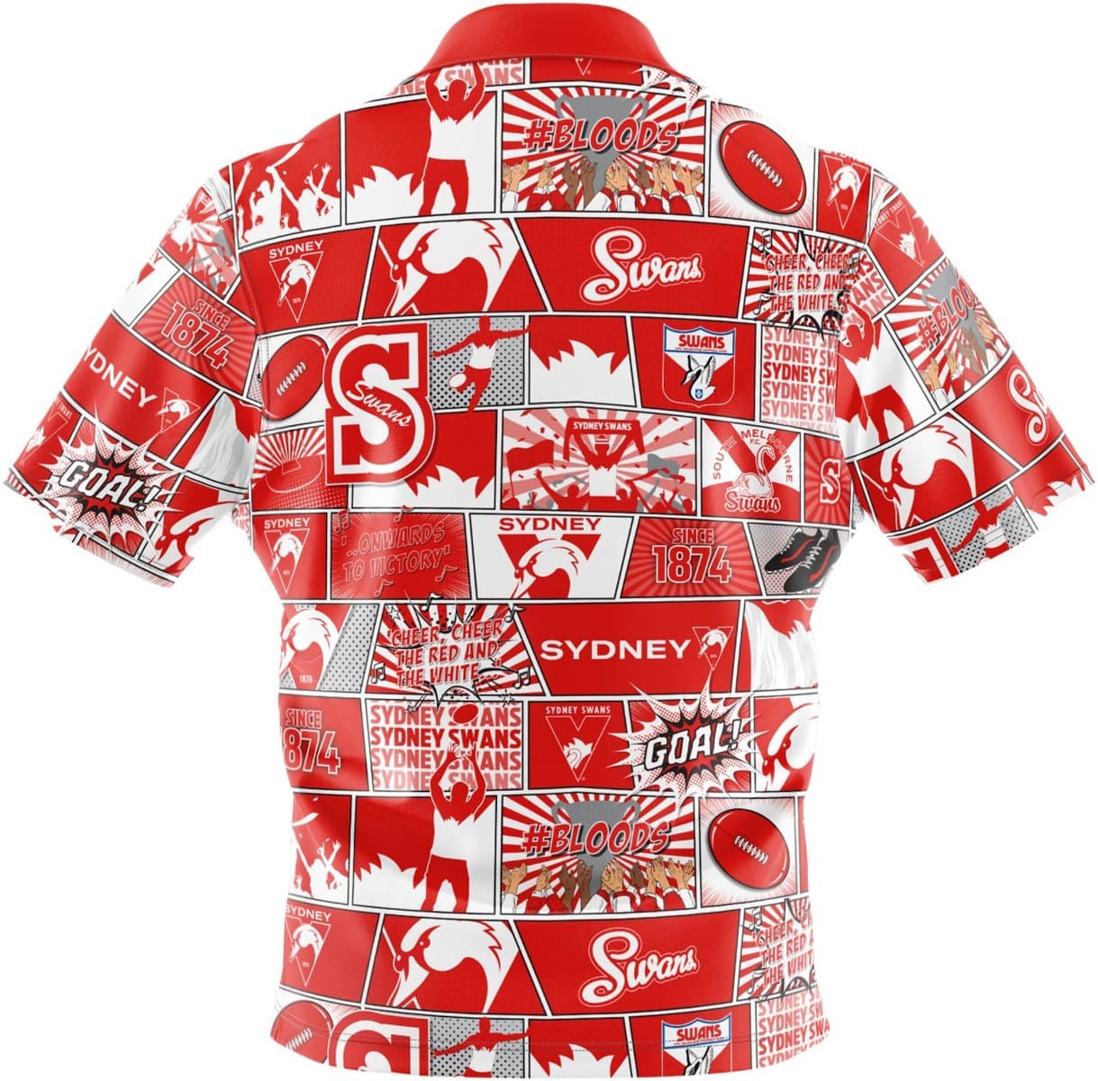 Sydney Swans AFL Mens Pop Art Shirt