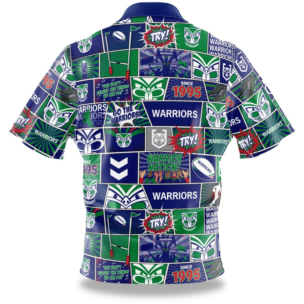 New Zealand Warriors NRL Mens Pop Art Shirt New Zealand Warriors NRL Mens Pop Art Shirt