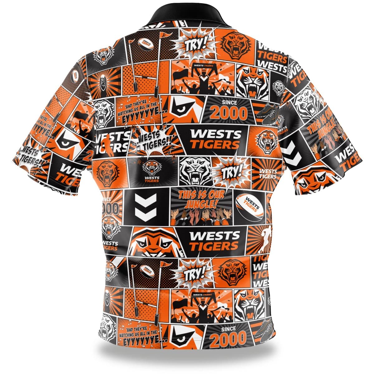Wests Tigers NRL Mens Pop Art Shirt