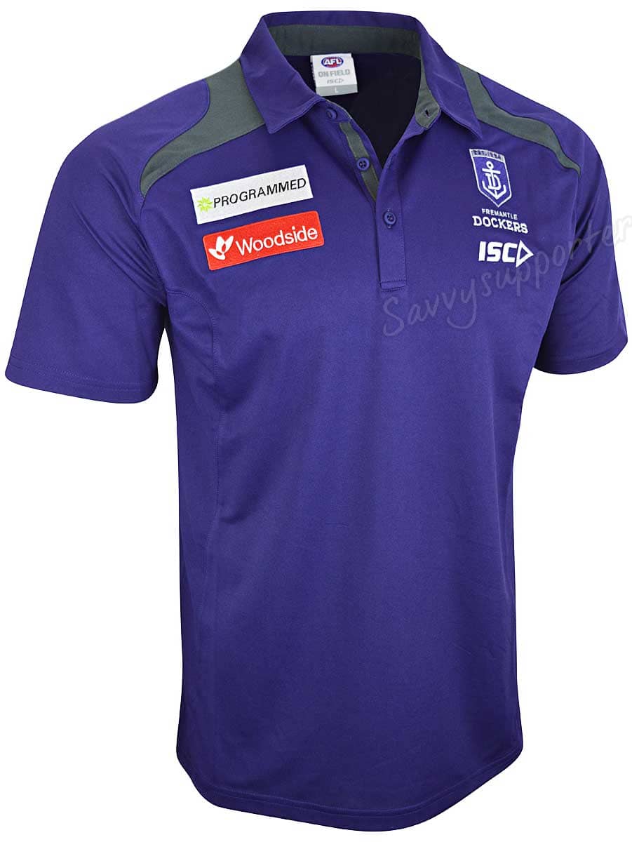 Fremantle Dockers AFL Mens Media Polo Shirt