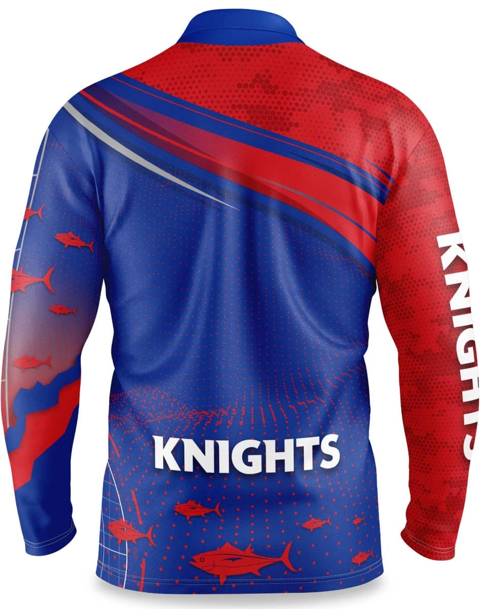 Newcastle Knights NRL Mens 'Fishfinder' Fishing Shirt