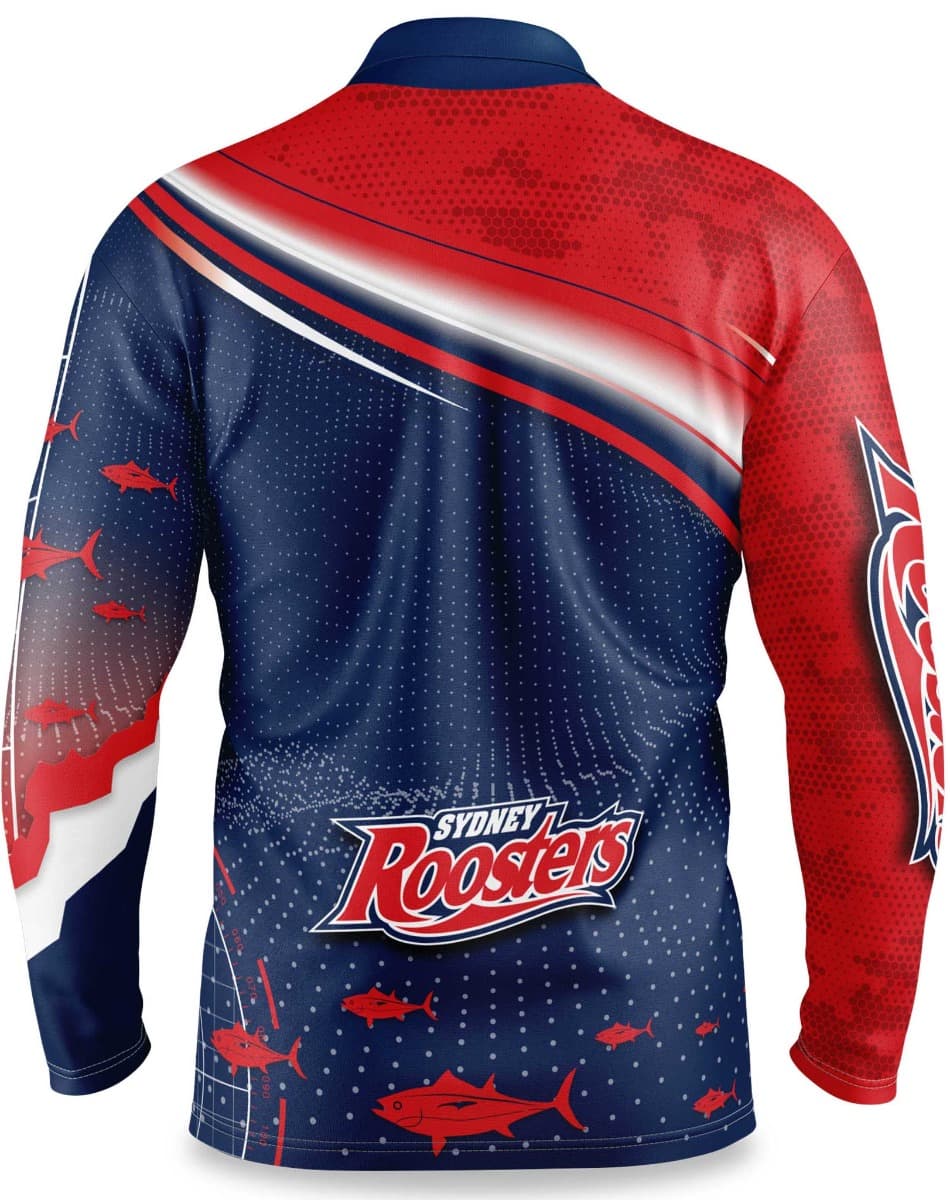 Sydney Roosters NRL Kids Fishing Shirt