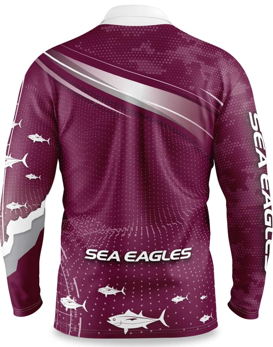 Manly Sea Eagles NRL Mens 'Fishfinder' Fishing Shirt