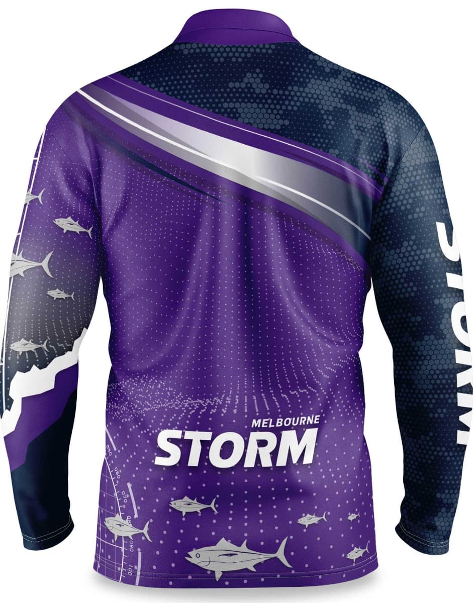 Melbourne Storm NRL Mens 'Fishfinder' Fishing Shirt
