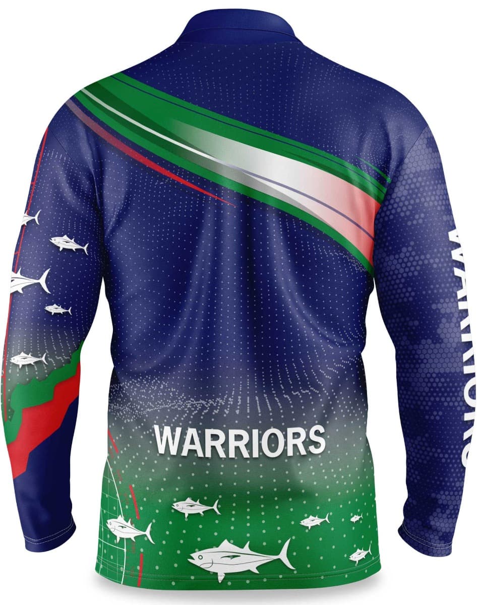 New Zealand Warriors NRL Mens 'Fishfinder' Fishing Shirt