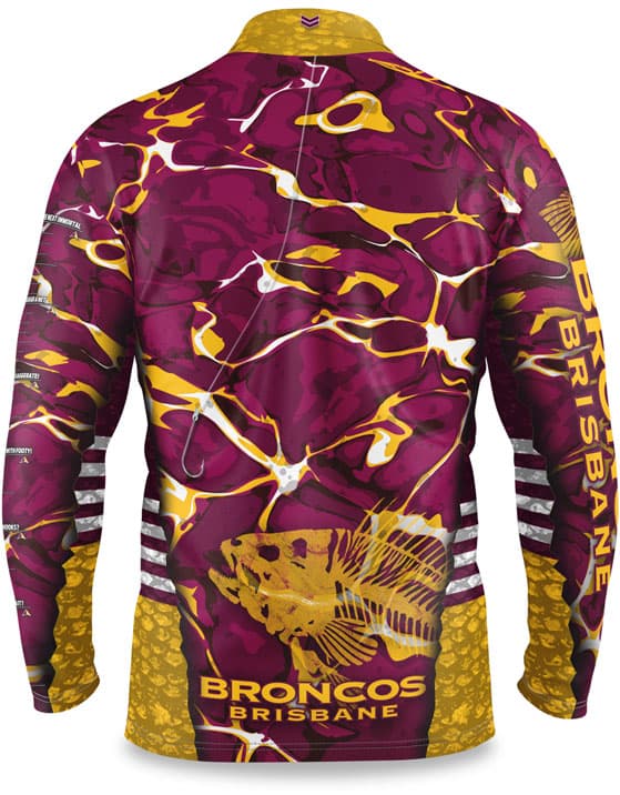 Brisbane Broncos NRL Fishing Shirt Brisbane Broncos NRL Fishing Shirt