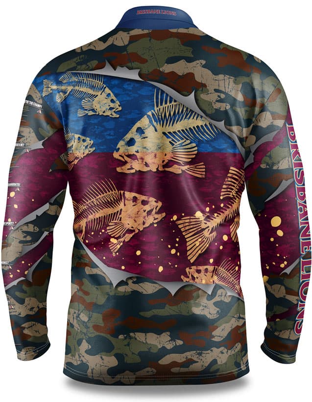 Brisbane Lions AFL Fishing 'Skeletor' Shirt
