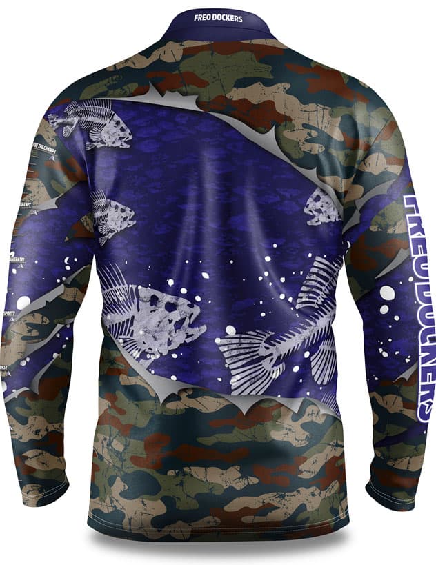 Fremantle Dockers AFL Fishing 'Skeletor' Shirt