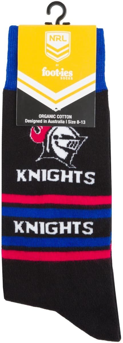 Newcastle Knights NRL Organic Stripe Cotton Socks