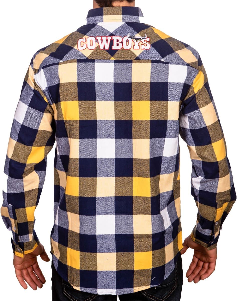 North Queensland Cowboys NRL Mens "Axeman" Flannel Shirt North Queensland Cowboys NRL Mens "Axeman" Flannel Shirt