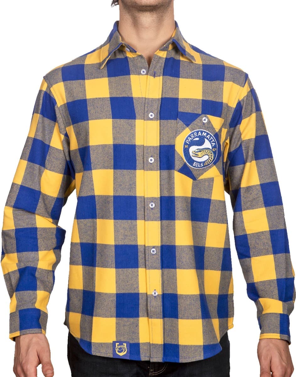 Parramatta Eels NRL Mens "Axeman" Flannel Shirt