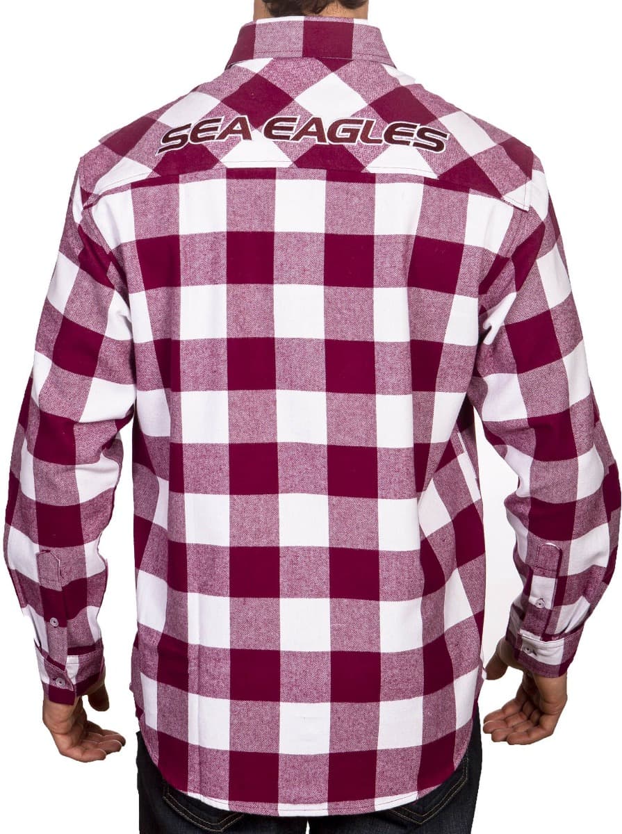 Manly Sea Eagles NRL Mens "Axeman" Flannel Shirt