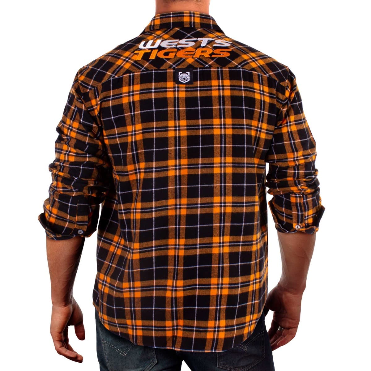 Wests Tigers NRL Mens Flannel Shirt