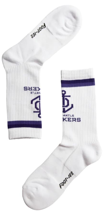 Fremantle Dockers AFL Adults Sports Crew 2 Pack Socks
