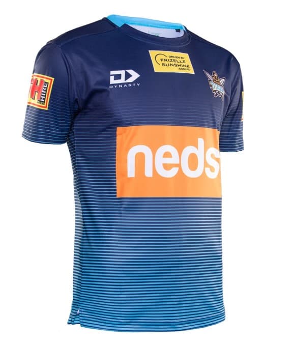 Gold Coast Titans 2020 NRL Mens Navy Training Shirt