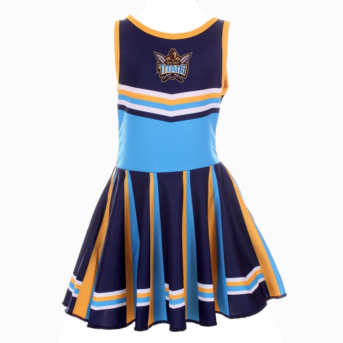 Gold Coast Titans NRL Girls Cheerleader Dress - Size 10 Gold Coast Titans NRL Girls Cheerleader Dress - Size 10