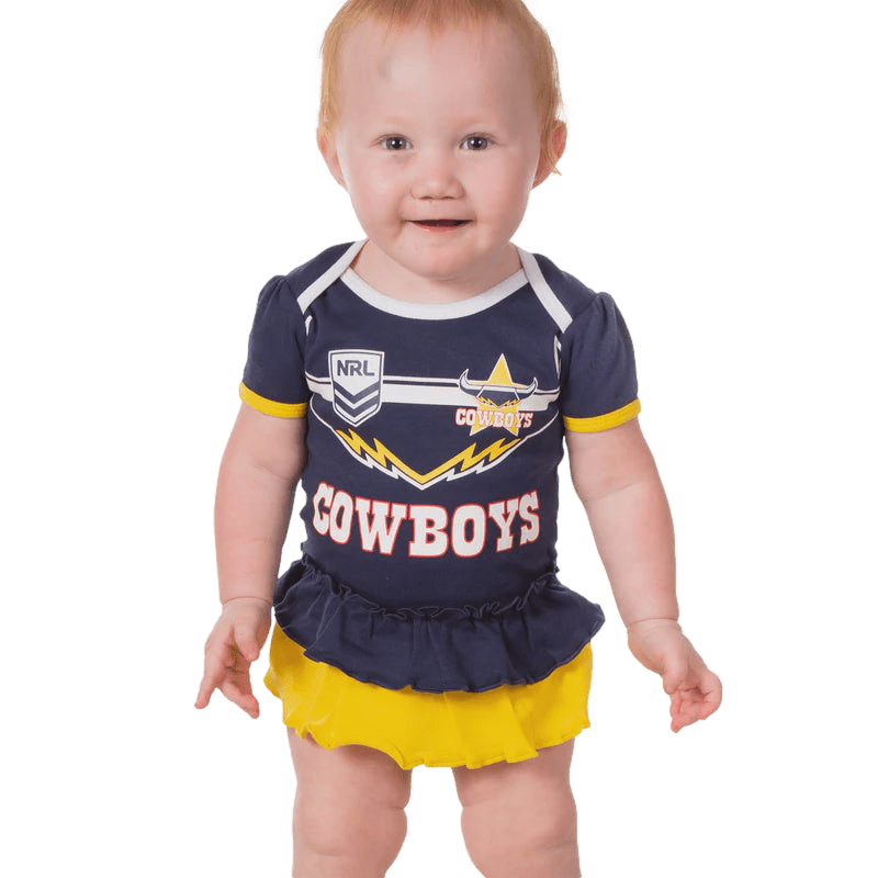 North Queensland Cowboys NRL Toddler Girls Footysuit North Queensland Cowboys NRL Toddler Girls Footysuit