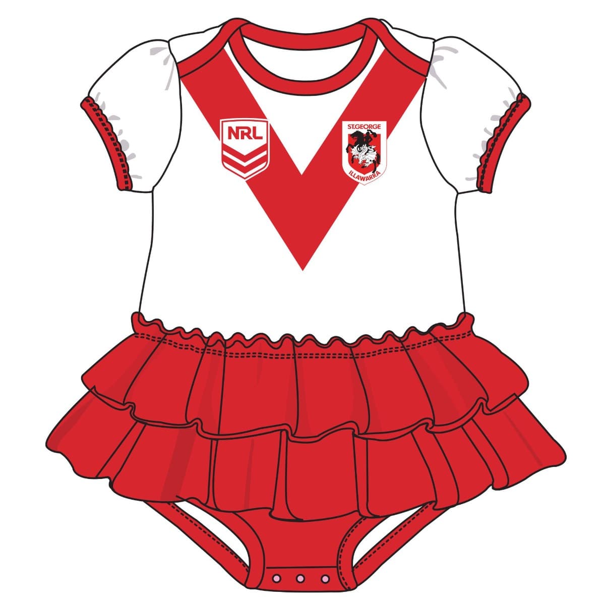 St George Dragons 2023 NRL Girls Footysuit