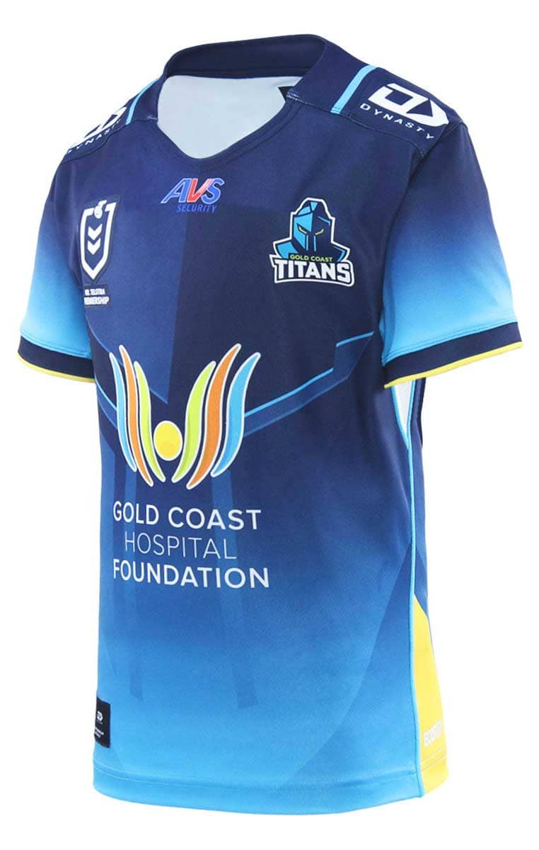 Gold Coast Titans 2025 NRL Kids Home Jersey