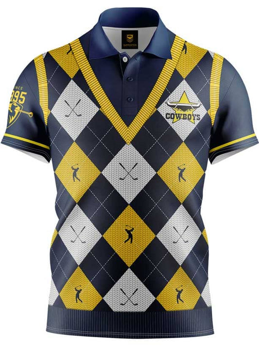 North Queensland Cowboys NRL Fairway Golf Polo Shirt North Queensland Cowboys NRL Fairway Golf Polo Shirt