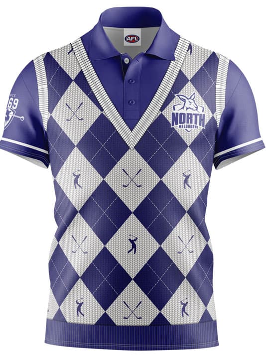 North Melbourne Kangaroos AFL Fairway Golf Polo Shirt