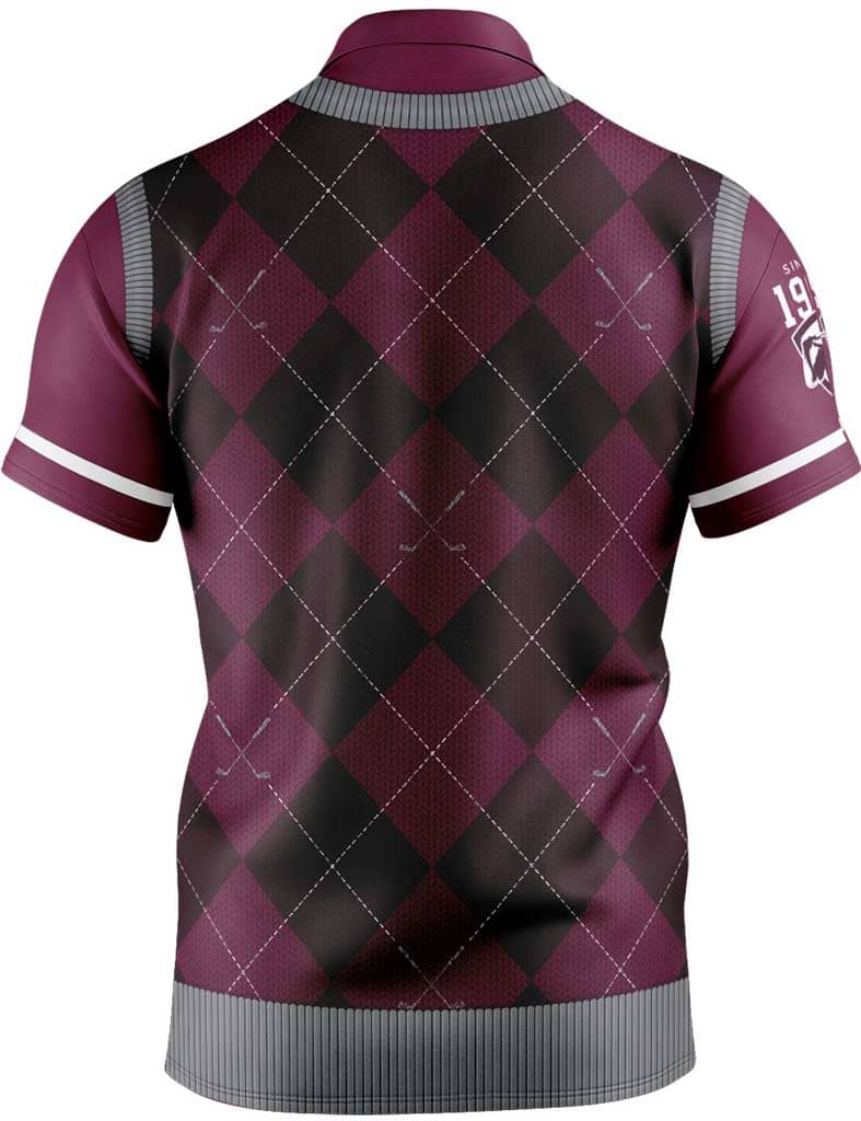 QLD Maroons NRL State of Origin Fairway Golf Polo Shirt