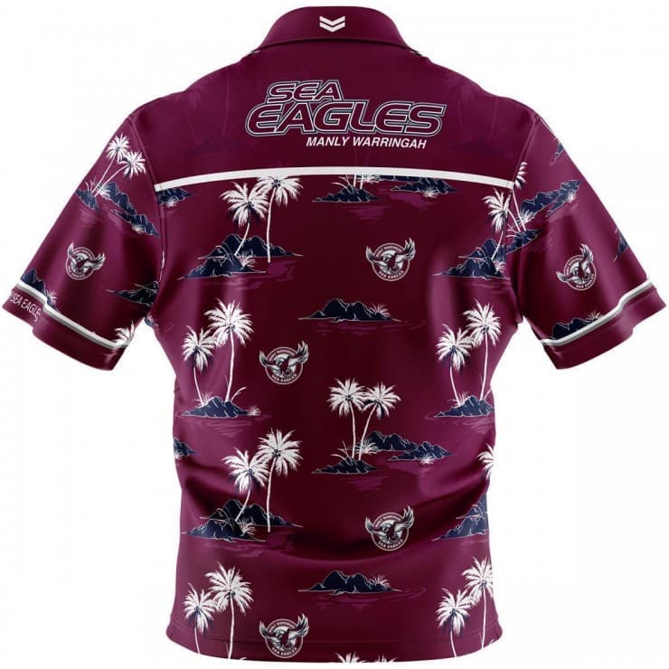 Manly Sea Eagles NRL Mens Hawaiian Shirt