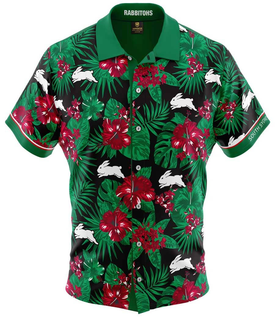South Sydney Rabbitohs NRL Mens Hawaiian Shirt