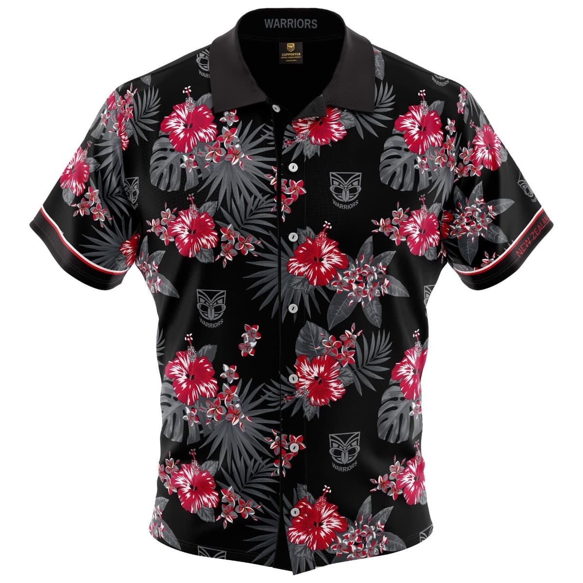 New Zealand Warriors NRL Mens Hawaiian Shirt