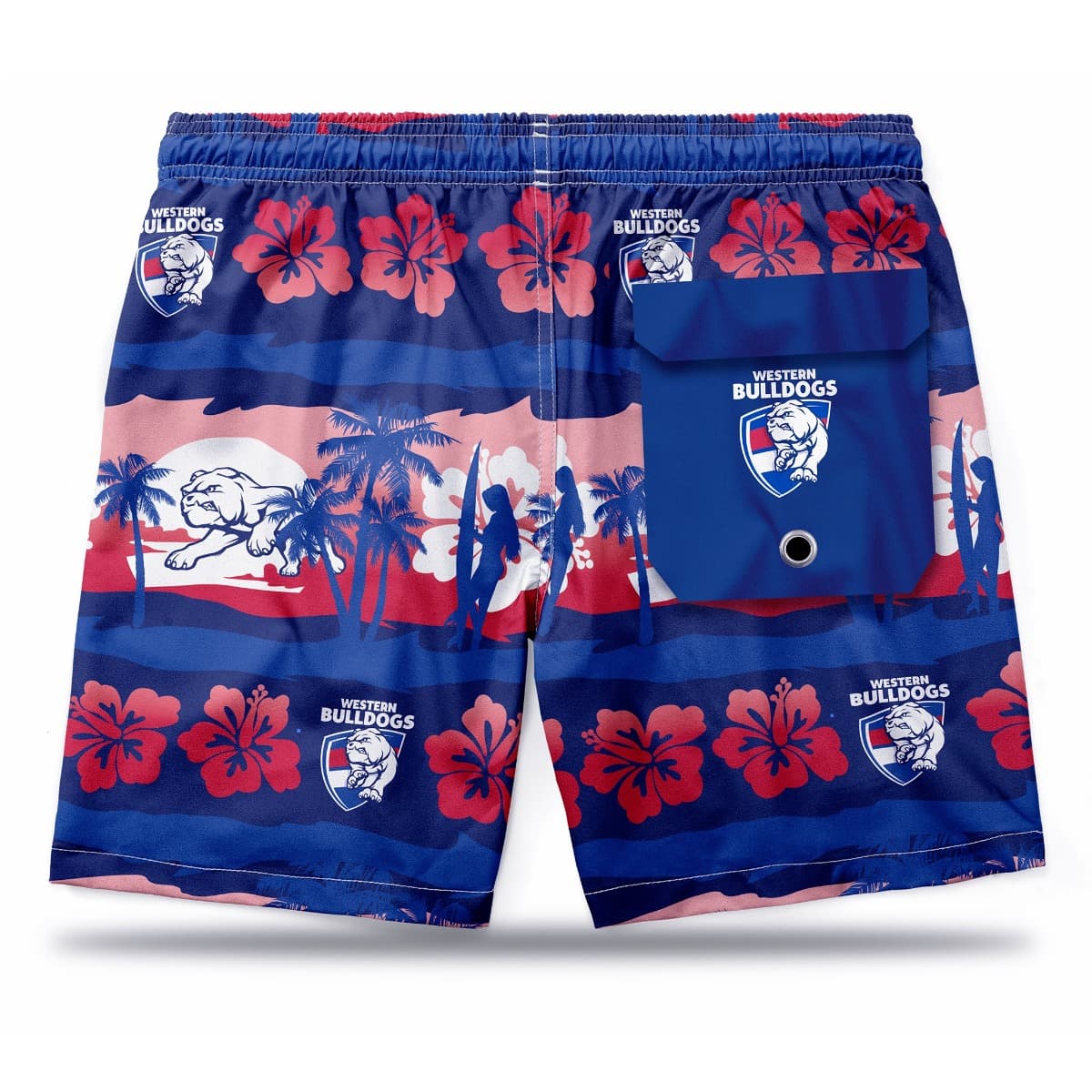 Western Bulldogs AFL Mens Hawaiian Shorts