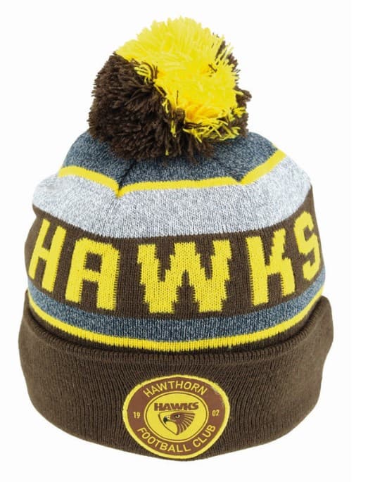 Hawthorn Hawks AFL Tundra Beanie Hawthorn Hawks AFL Tundra Beanie