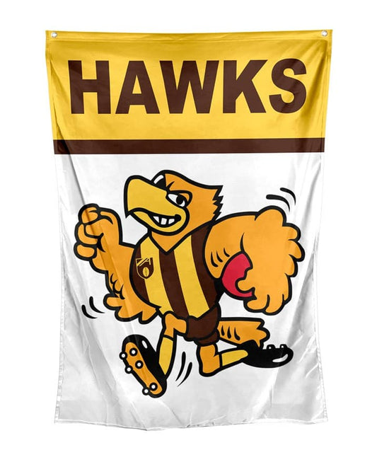 Hawthorn Hawks AFL Retro Wall Flag 100cm x 70cm Hawthorn Hawks AFL Retro Wall Flag 100cm x 70cm