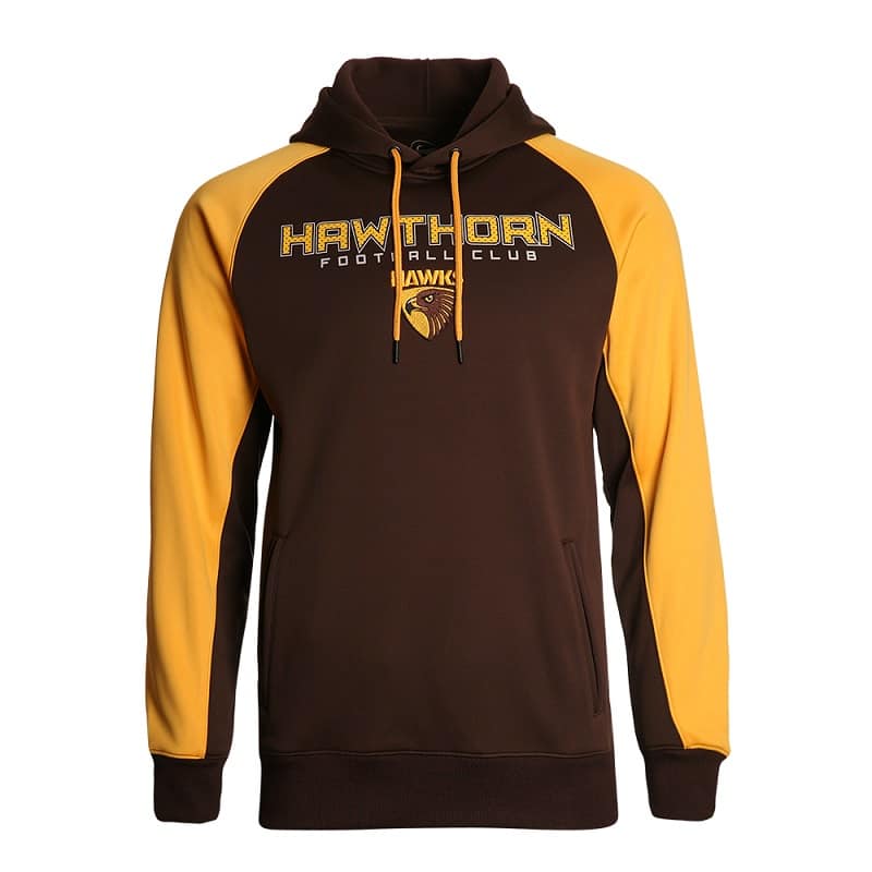 Hawthorn Hawks AFL Mens Premium Ultra Hood Hoody Hawthorn Hawks AFL Mens Premium Ultra Hood Hoody