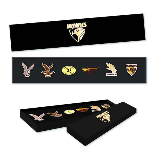 Hawthorn Hawks AFL 6 Pin Logo Set Hawthorn Hawks AFL 6 Pin Logo Set