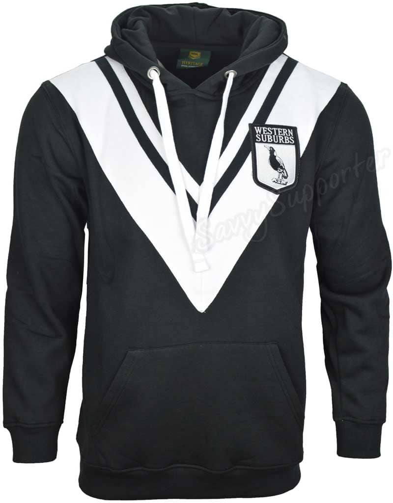 Western Suburbs Magpies NRL Retro Pullover Hoodie