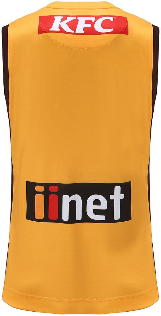 Hawthorn Hawks 2023 AFL Mens Gold Training Guernsey Hawthorn Hawks 2023 AFL Mens Gold Training Guernsey