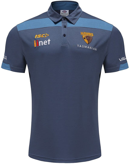 Hawthorn Hawks AFL Mens Media Polo Shirt Hawthorn Hawks AFL Mens Media Polo Shirt
