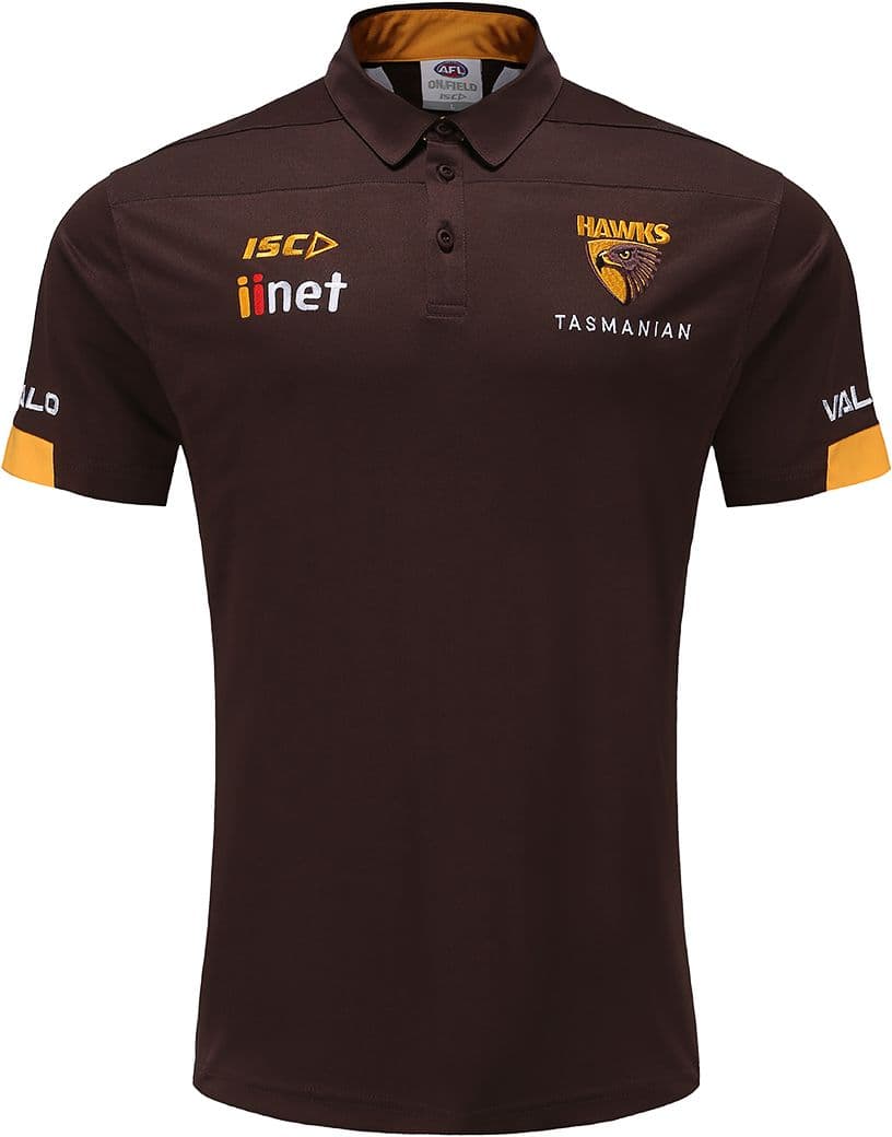 Hawthorn Hawks AFL Mens Polo Shirt Hawthorn Hawks AFL Mens Polo Shirt