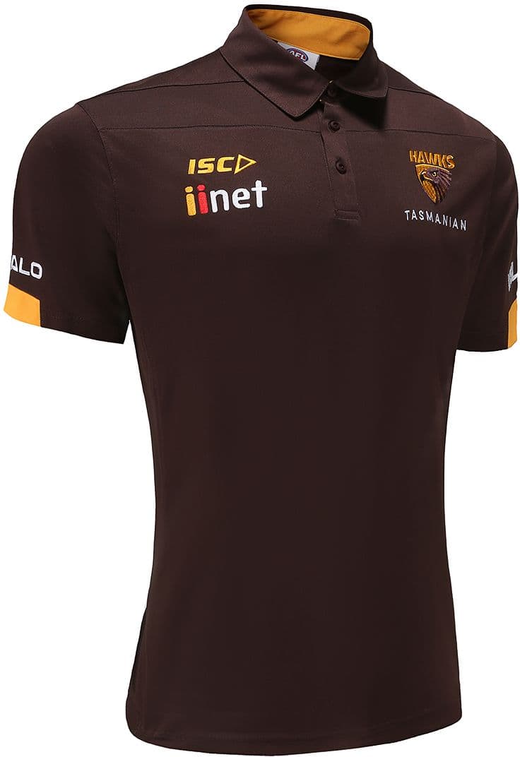 Hawthorn Hawks AFL Mens Polo Shirt Hawthorn Hawks AFL Mens Polo Shirt