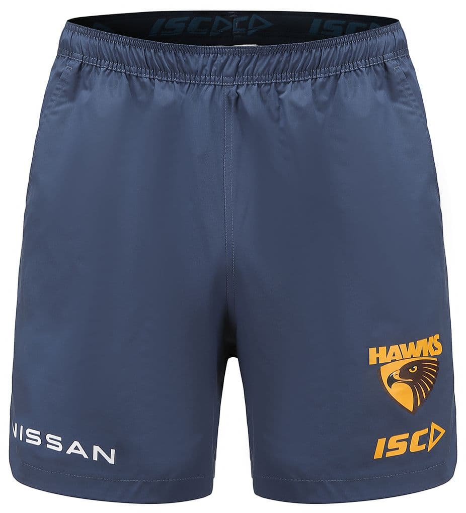 Hawthorn Hawks AFL Mens Steel Training Shorts Hawthorn Hawks AFL Mens Steel Training Shorts