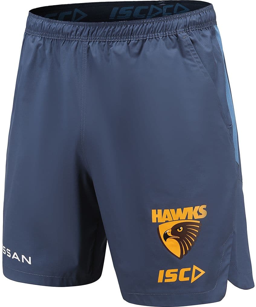 Hawthorn Hawks AFL Mens Steel Training Shorts Hawthorn Hawks AFL Mens Steel Training Shorts
