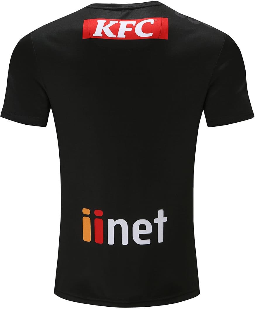 Hawthorn Hawks 2023 AFL Mens Black Run Out Tee Hawthorn Hawks 2023 AFL Mens Black Run Out Tee