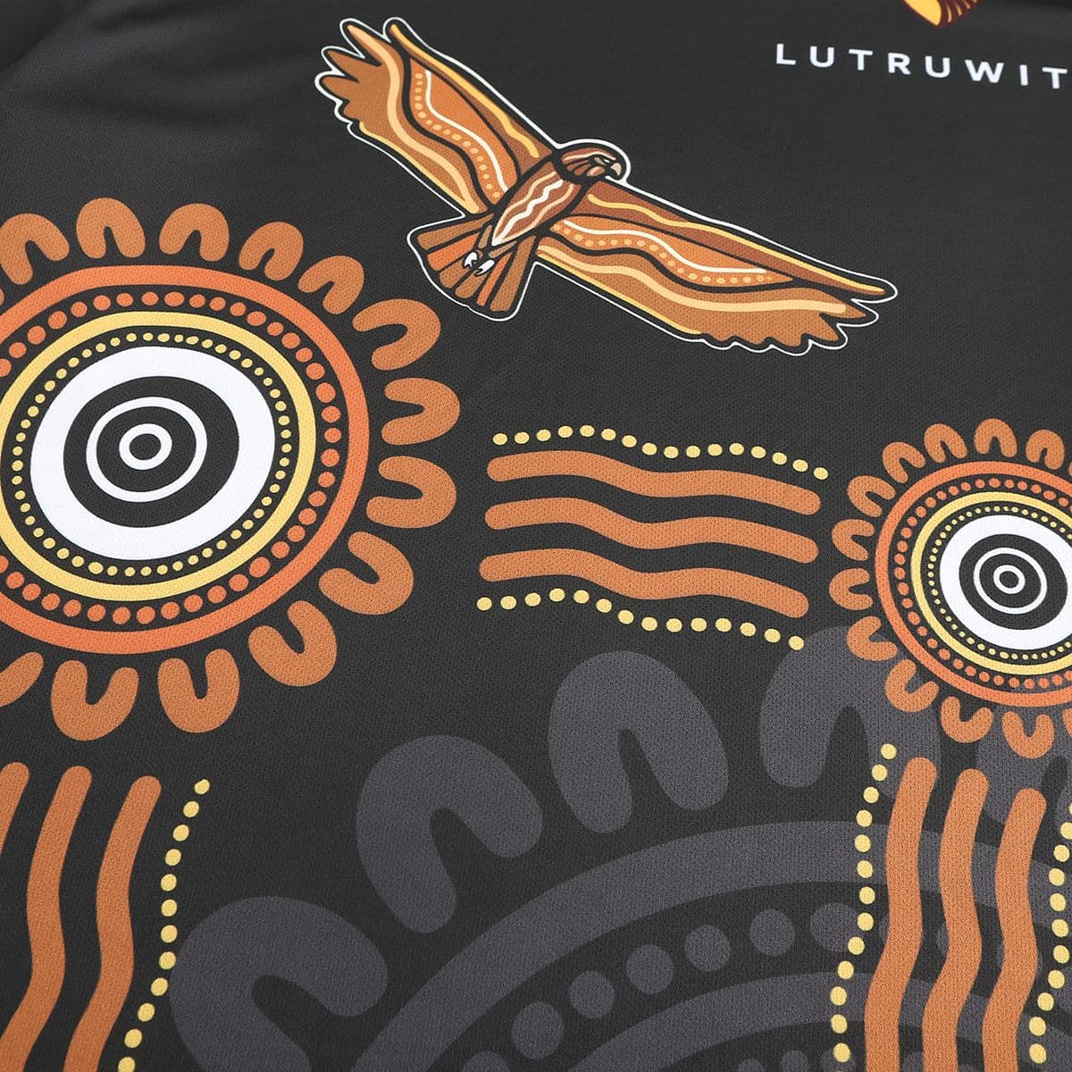 Hawthorn Hawks 2023 AFL Mens Black Run Out Tee