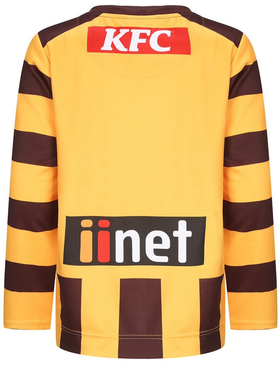 Hawthorn Hawks 2024 AFL Kids Long Sleeve Home Guernsey