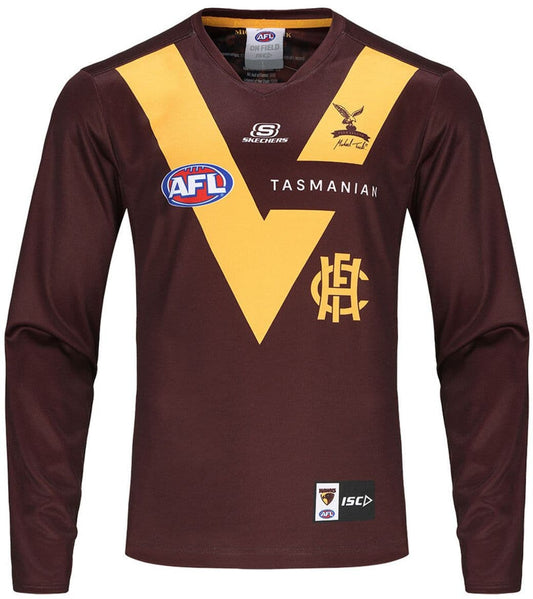 Hawthorn Hawks 2024 AFL Mens Long Sleeve Legends Guernsey Hawthorn Hawks 2024 AFL Mens Long Sleeve Legends Guernsey