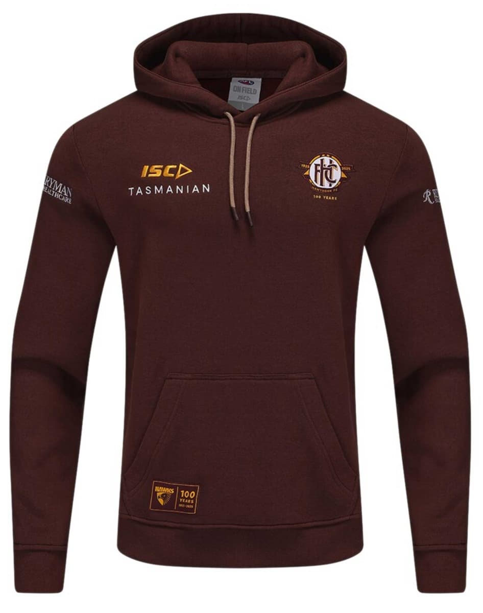 Hawthorn Hawks 2025 AFL Mens Fleece Hoodie