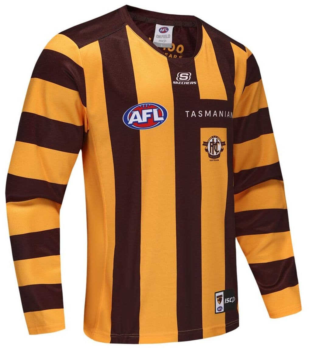 Hawthorn Hawks 2025 AFL Mens Long Sleeve Home Guernsey