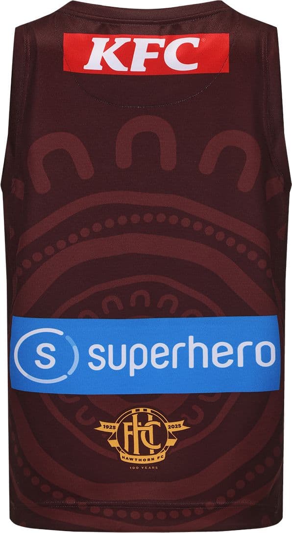 Hawthorn Hawks 2025 AFL Kids Indigenous Guernsey