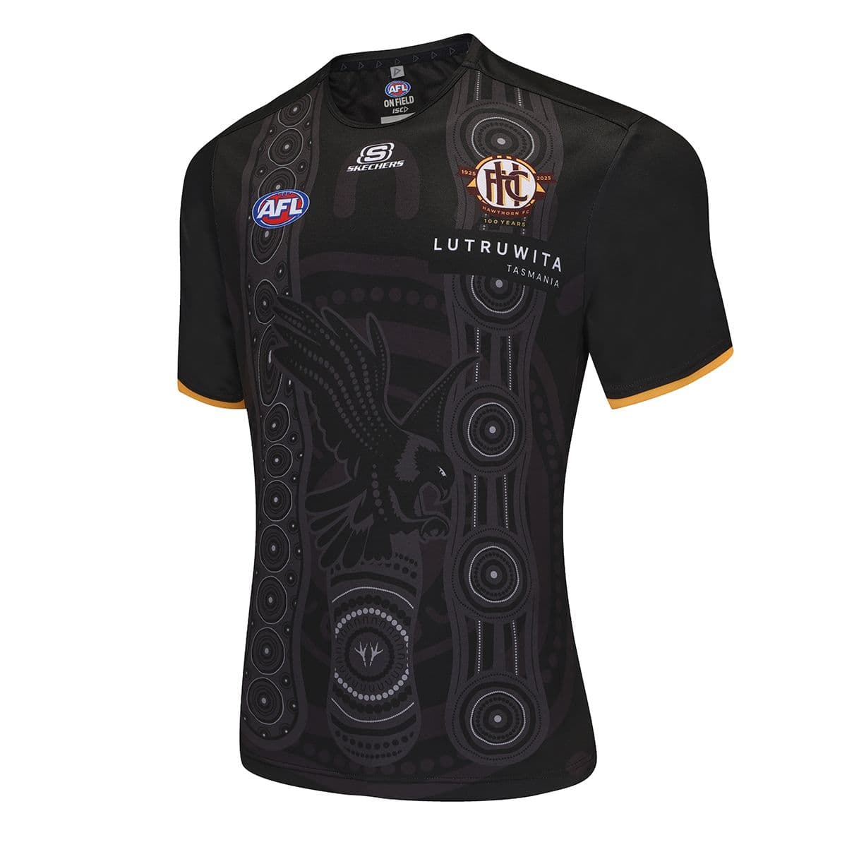 Hawthorn Hawks 2025 AFL Mens Run Out Tee