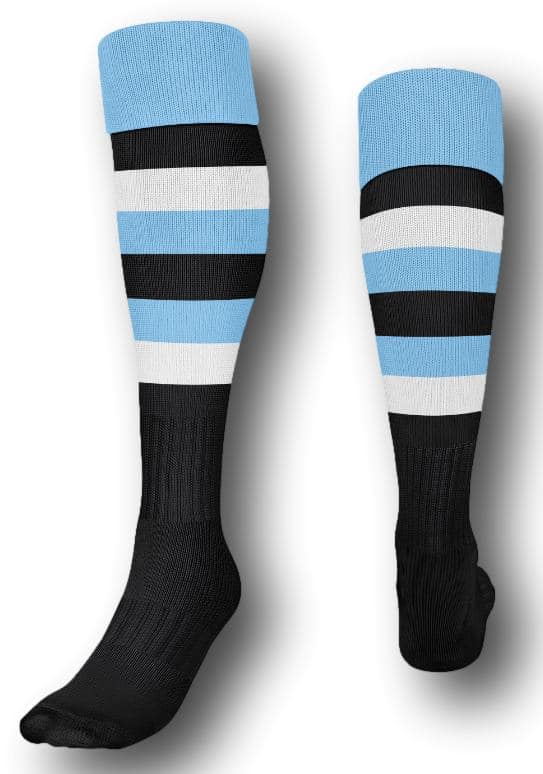 Cronulla Sharks 2024 NRL High Performance Socks Cronulla Sharks 2024 NRL High Performance Socks